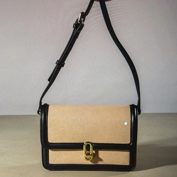 Jules Kae Black and Tan Women's Bag - Picture 6 of 6